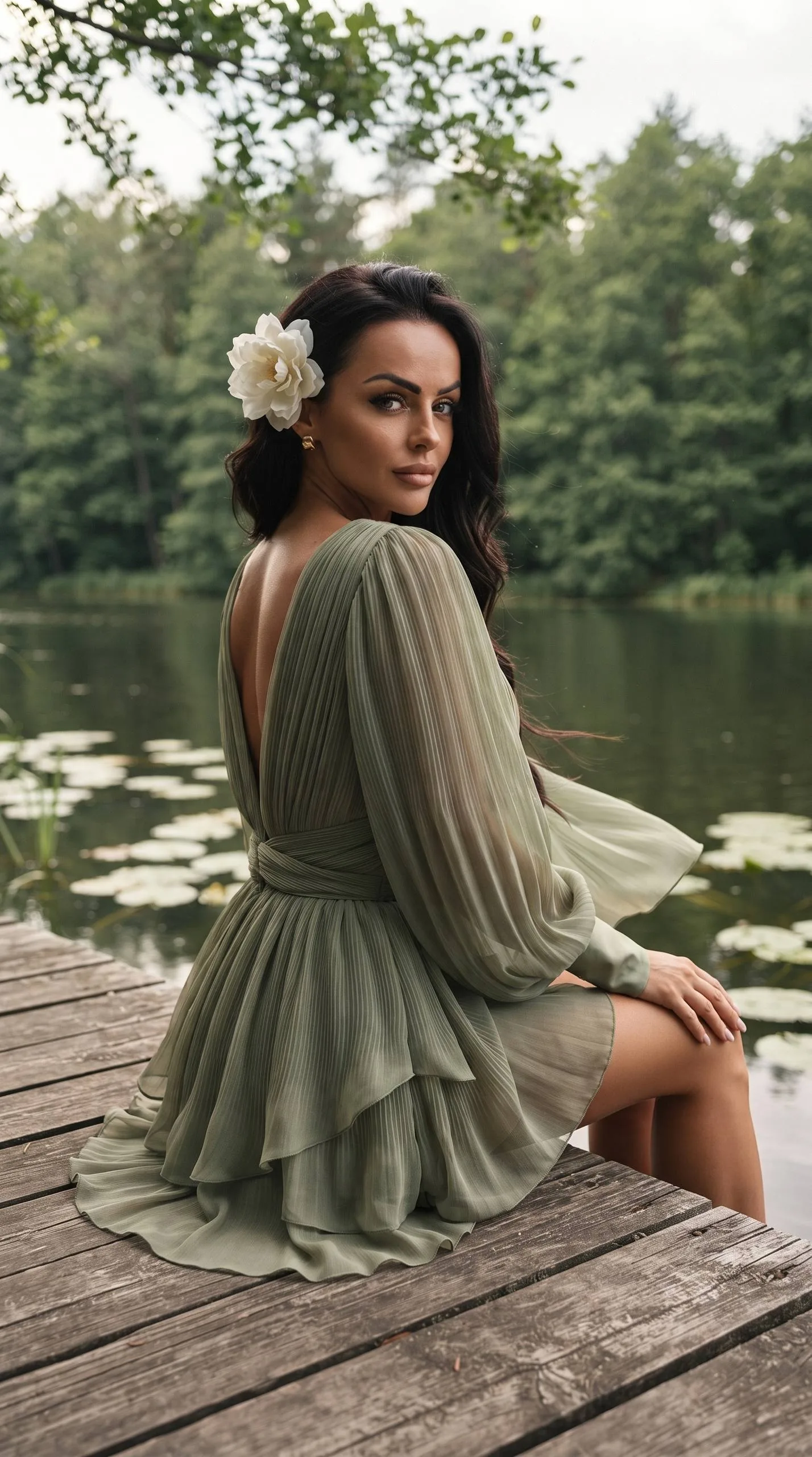 🌿 Портрет у лесного озера