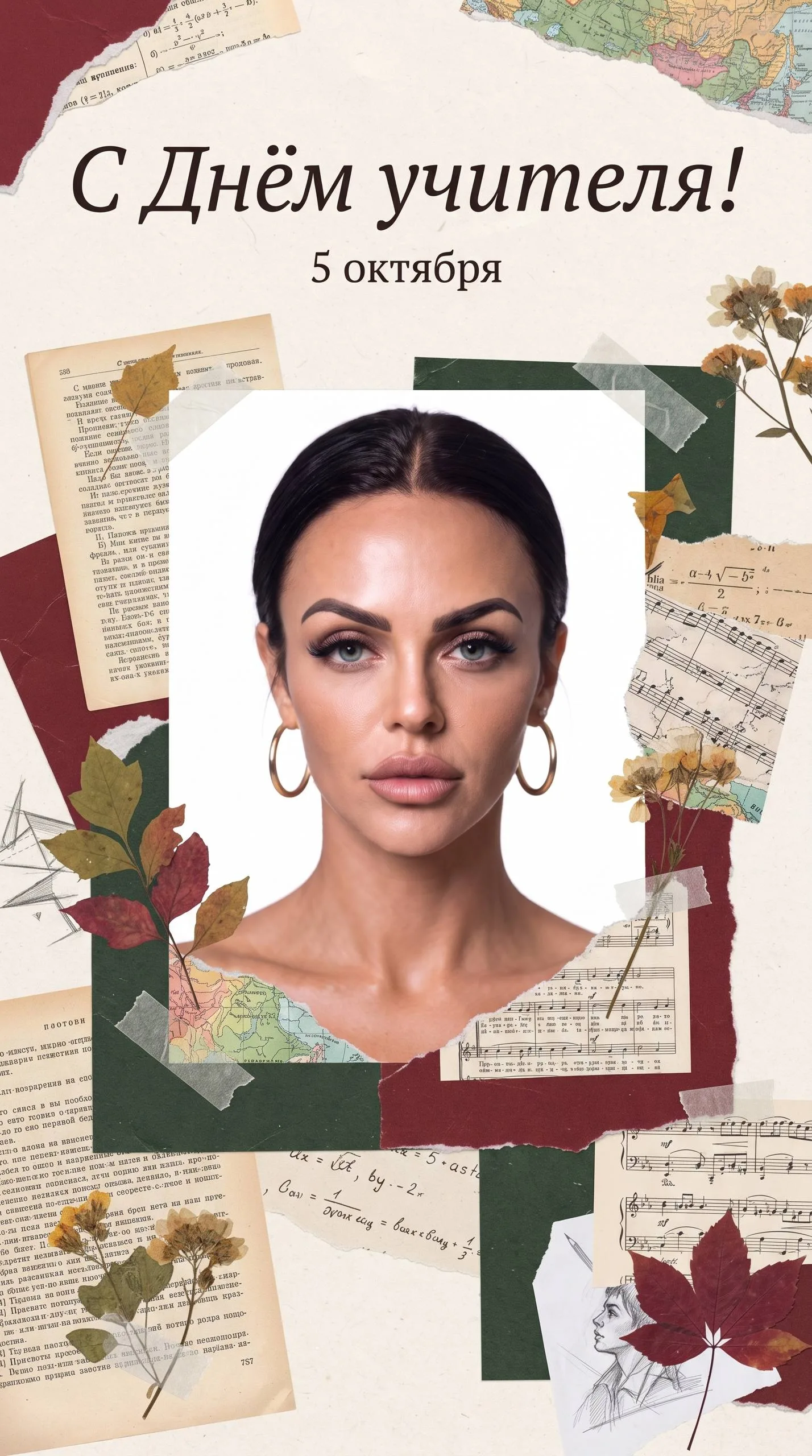 ✂️ Коллаж из бумаги и формул