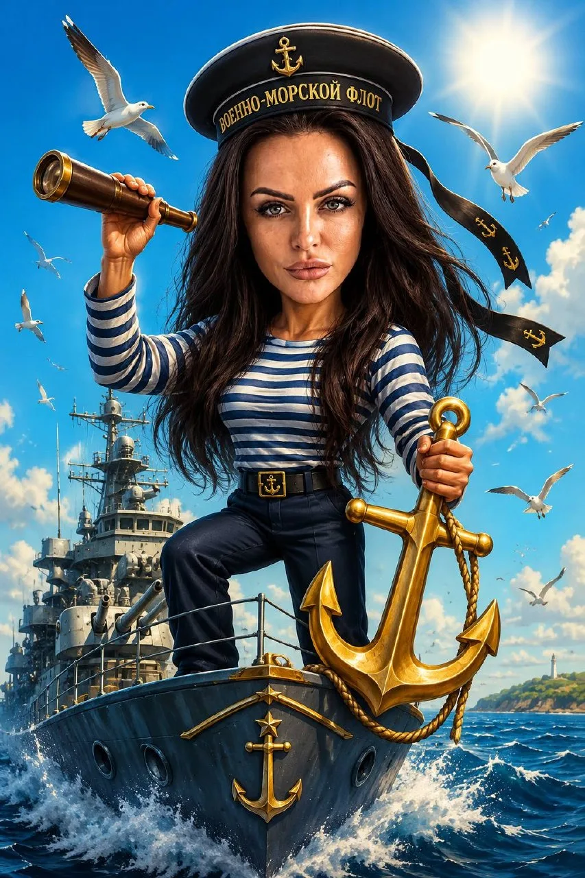 😄 Весёлый шарж ко Дню ВМФ