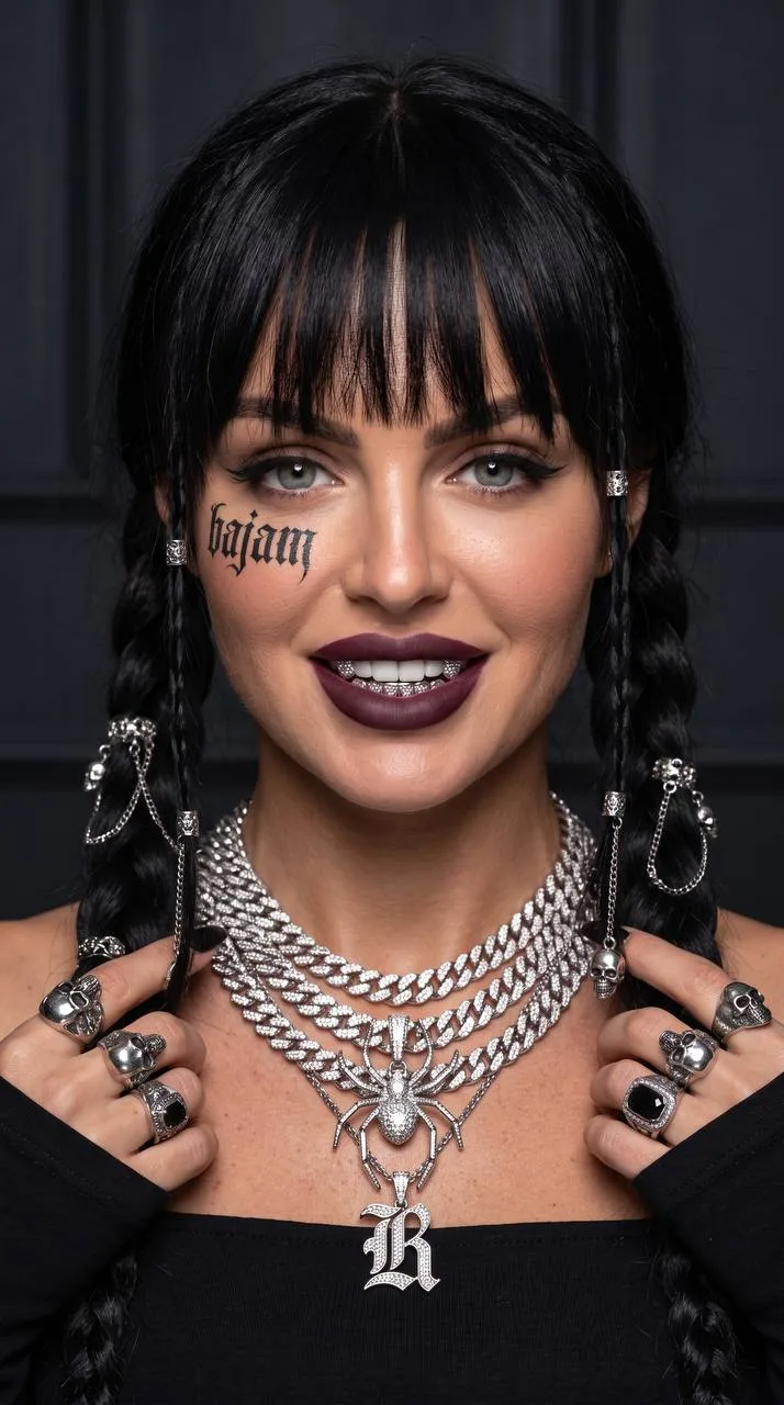 🖤 Готическая королева в серебре
