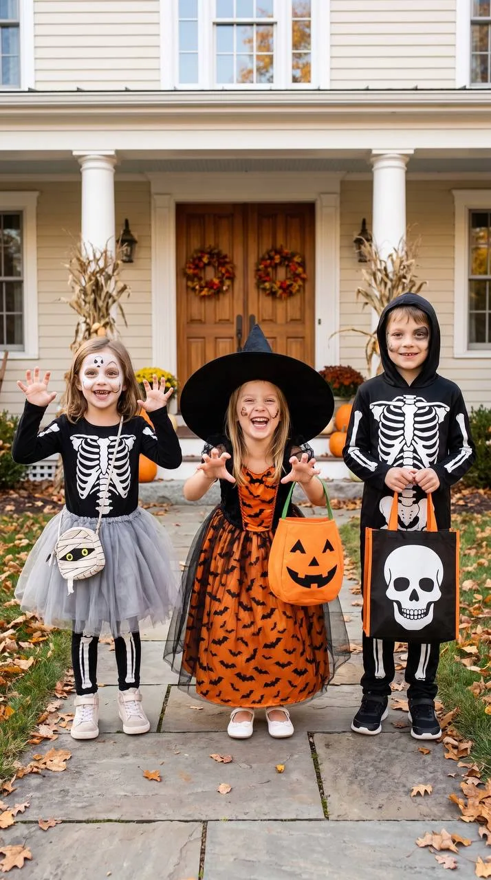 🎃 Хэллоуин для троих детей