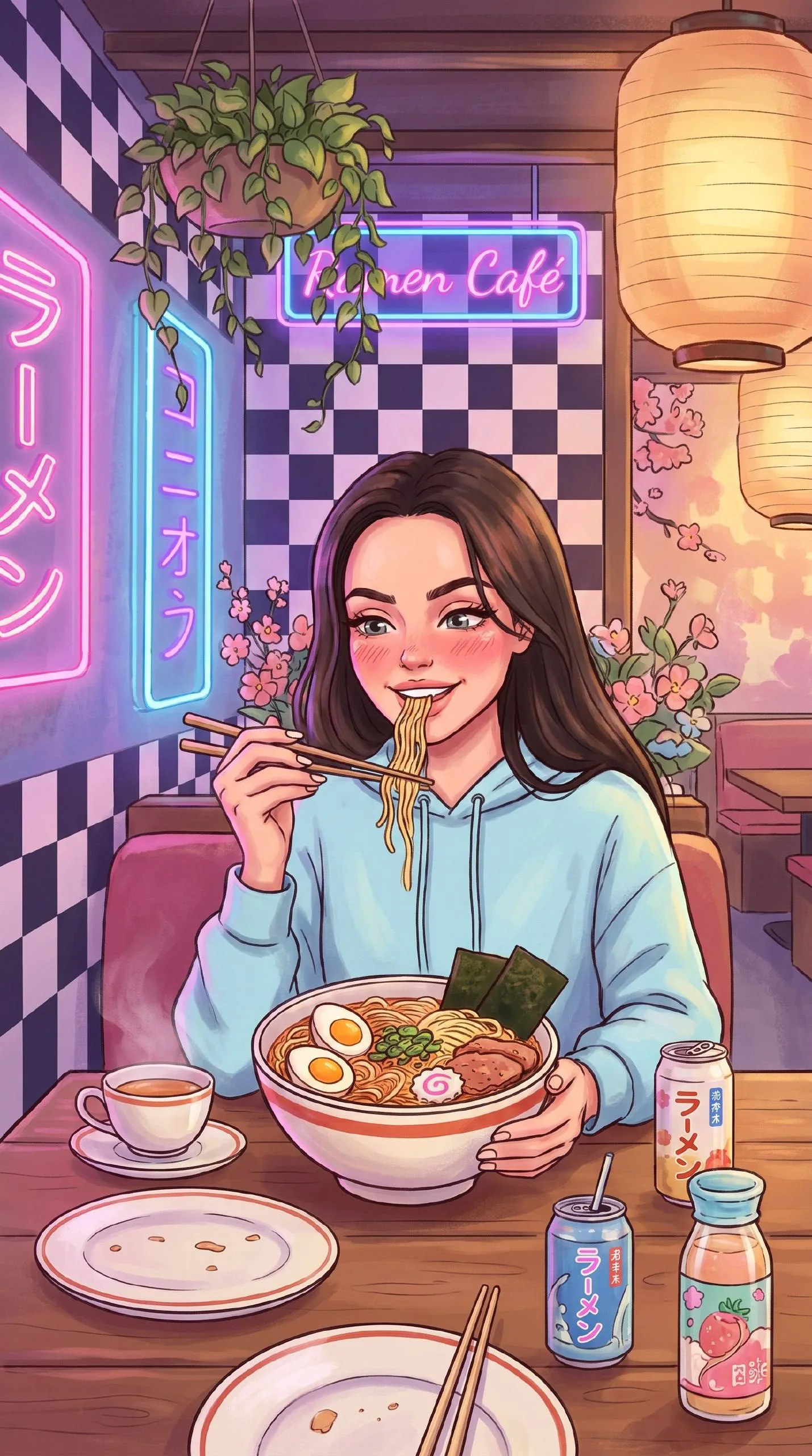 🍜 Яркие иллюстрации в стиле Pinterest