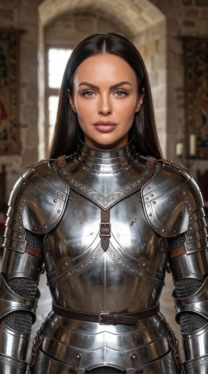 ⚔️ Девушка в рыцарских доспехах