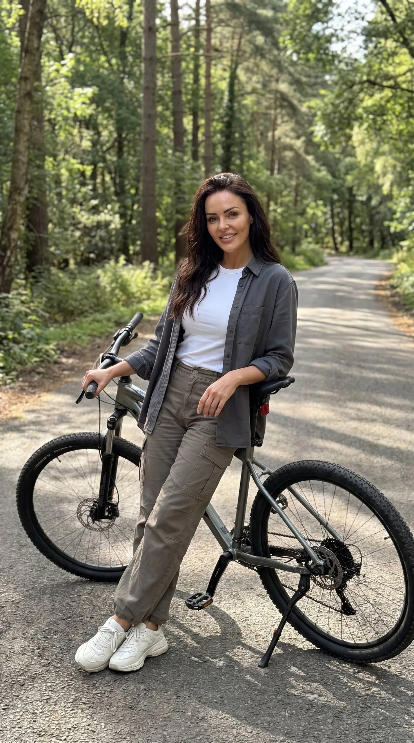 🚲 Прогулка по лесной дороге